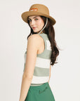 Sailor Sweater Vest - Sea/Sugar Stripes
