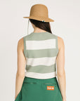 Sailor Sweater Vest - Sea/Sugar Stripes