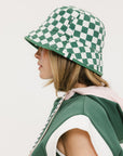 Austi Bucket Hat - Green Checkered