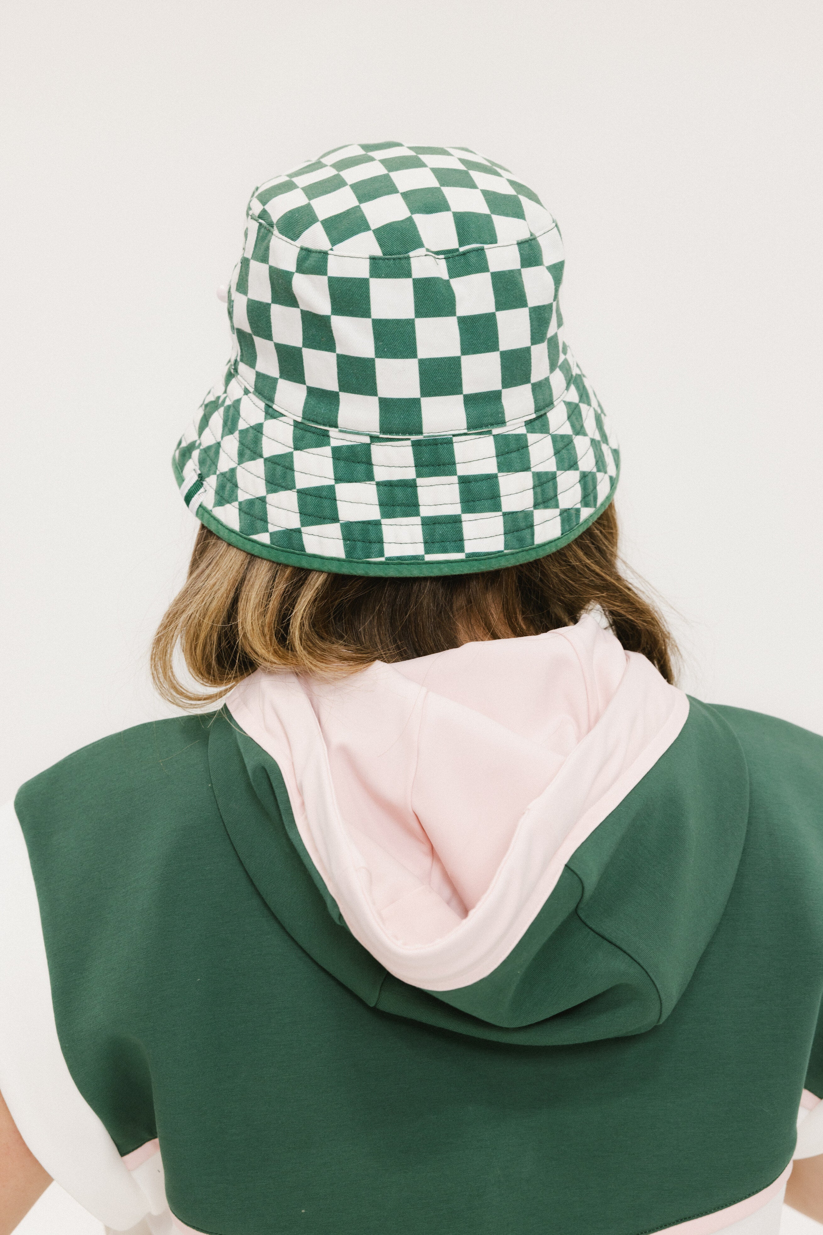 Austi Bucket Hat - Green Checkered – foreall.com