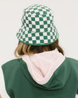 Austi Bucket Hat - Green Checkered