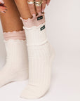 Reef Ruffle Sock - Pink
