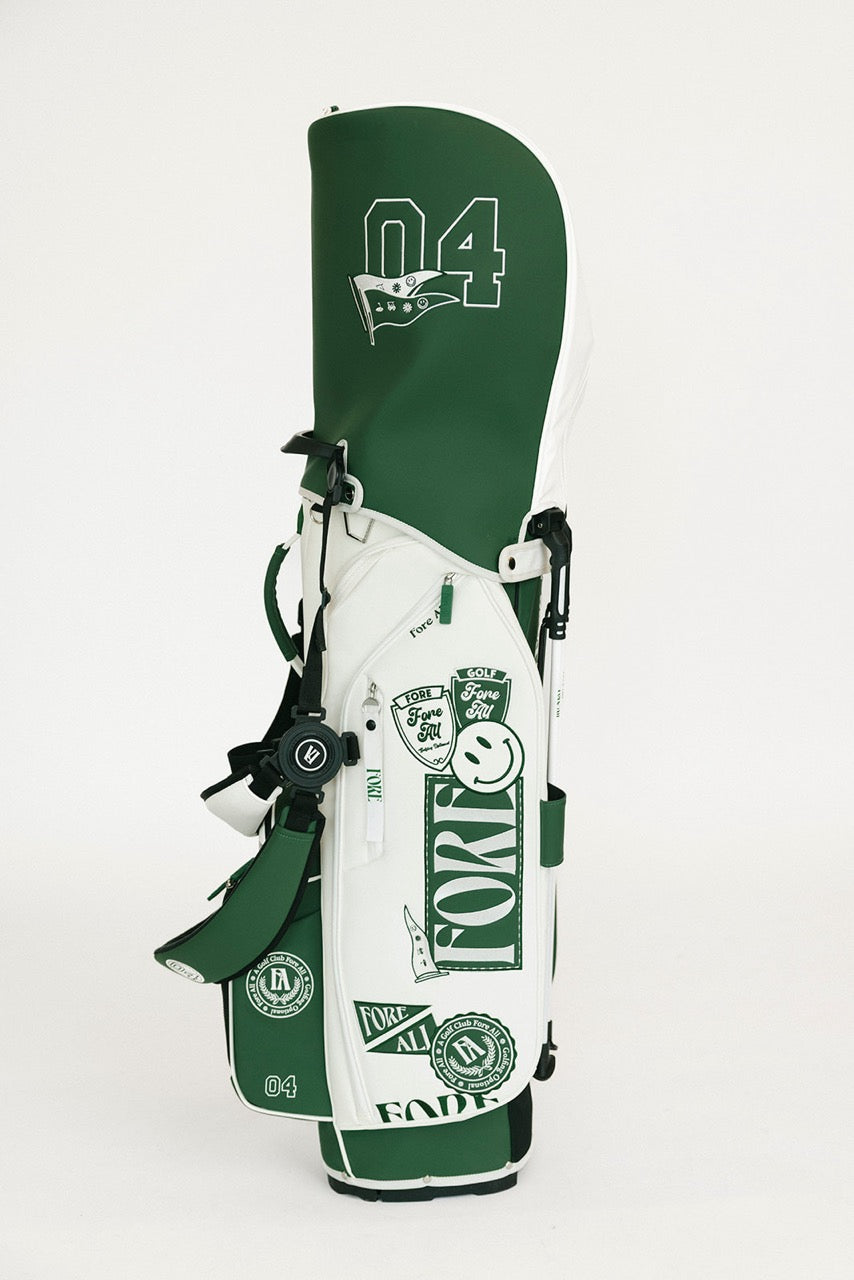 University Golf Bag - Green/White Patches