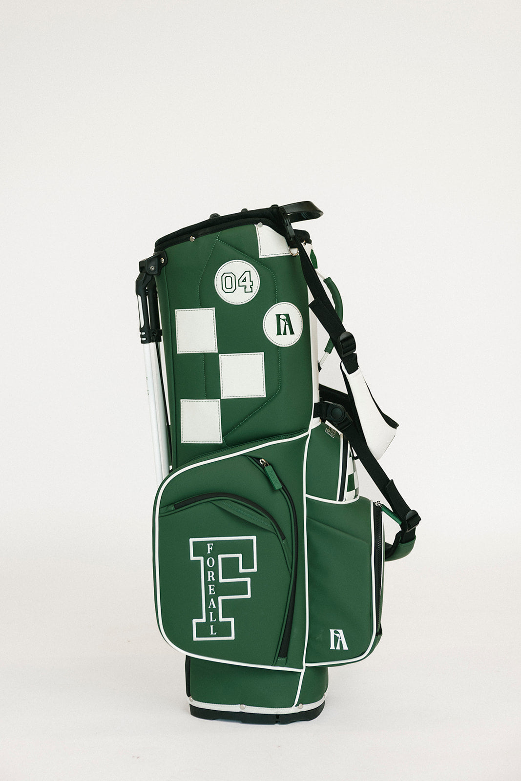 University Golf Bag - Green/White Patches