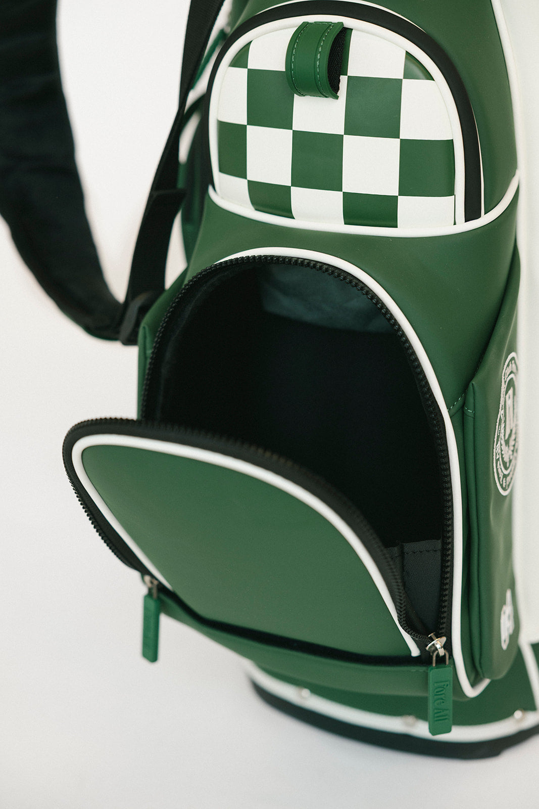 University Golf Bag - Green/White Patches