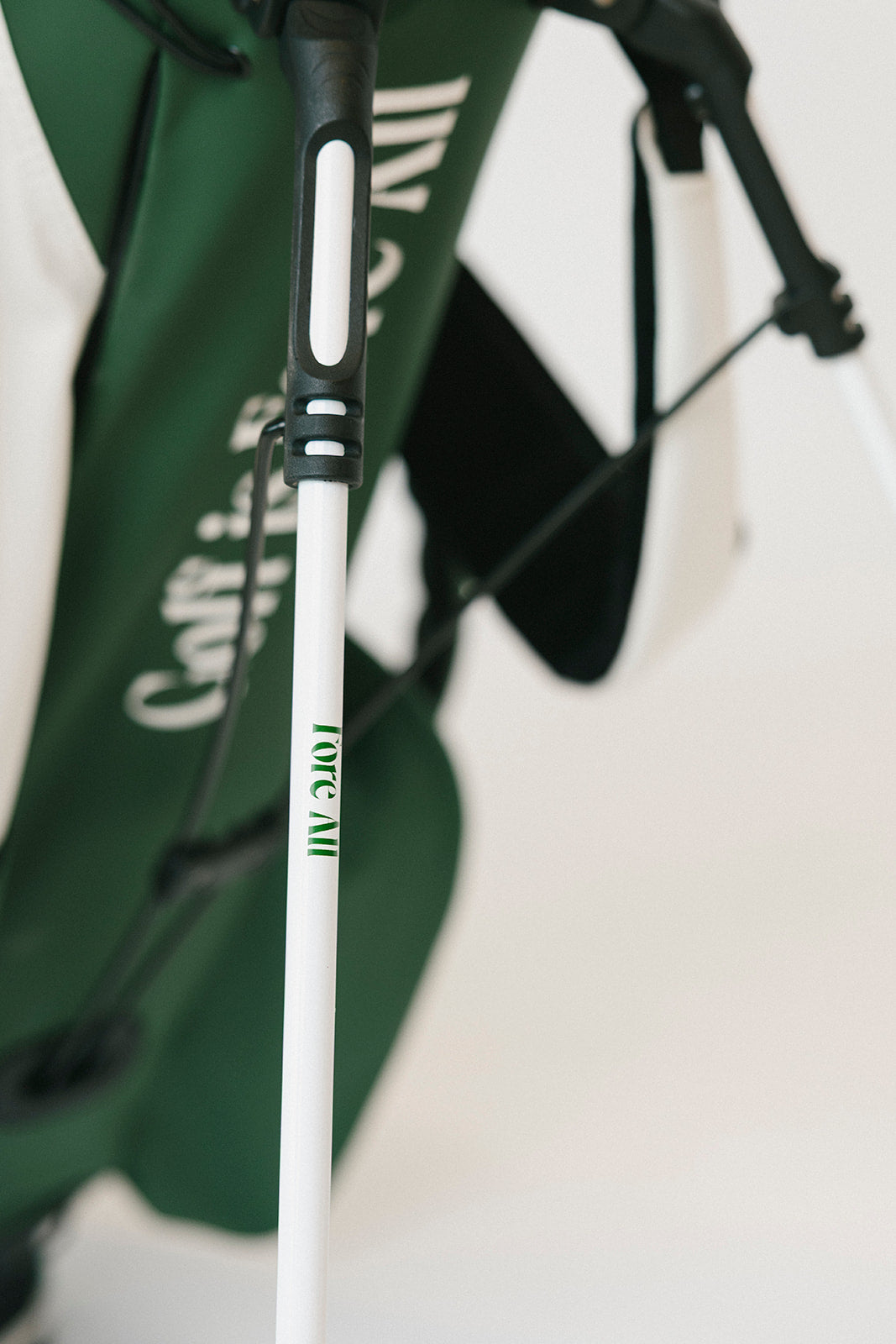 University Golf Bag - Green/White Patches
