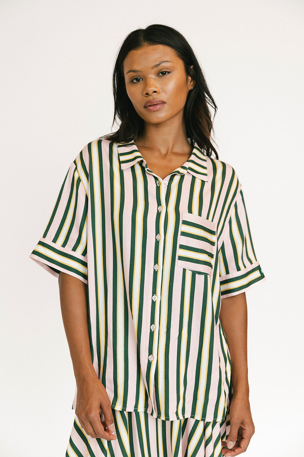 Willow Button Up - Striped