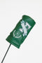 Green Kai driver golf club head cover with branding on a white background