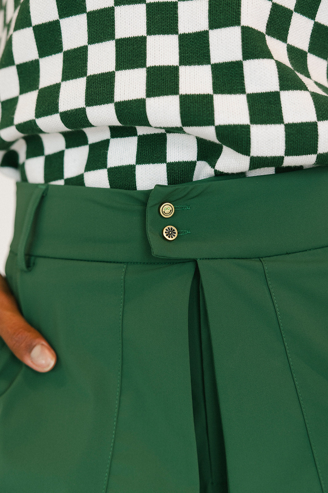 Donna Skort - Green – foreall.com