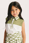 Youth Moore Polo - White/Putting Green