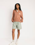 Nautical Quarter Zip - Saddle