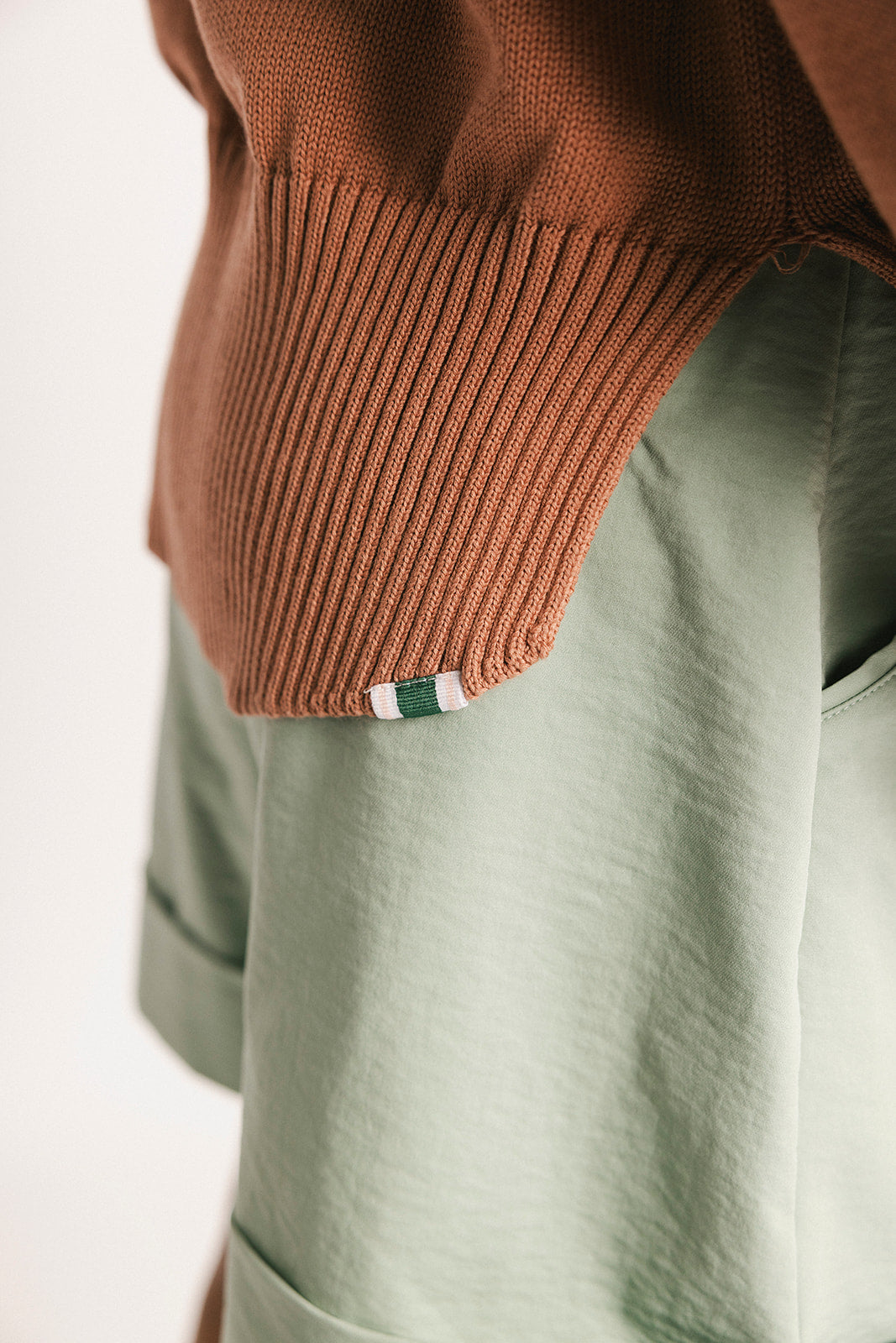 Nautical Quarter Zip - Saddle