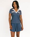 Retro Angie Polo - Indigo