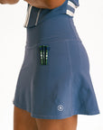 George Skirt - Indigo / White Stripes