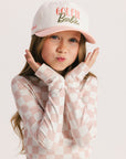 Golfie Barbie Hat - Pink/White