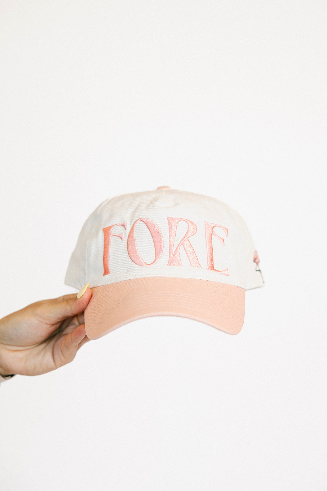 Fore Hat - White/Pink – foreall.com