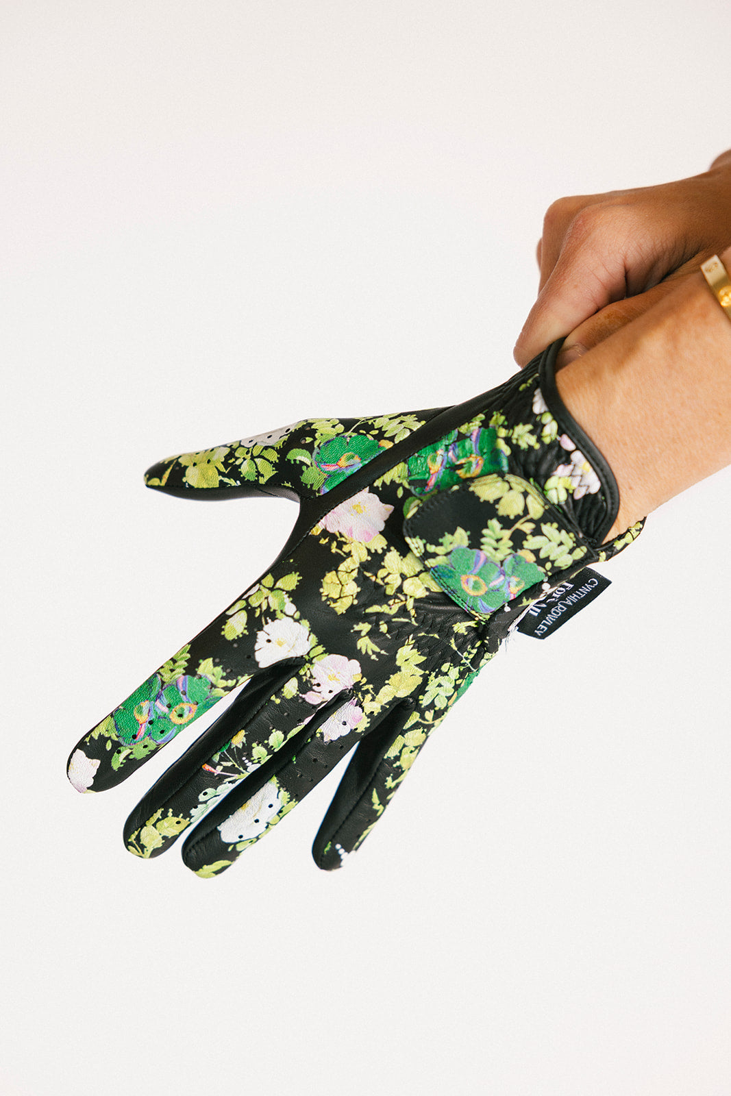 CR x FA Golf Glove - Black Floral – foreall.com