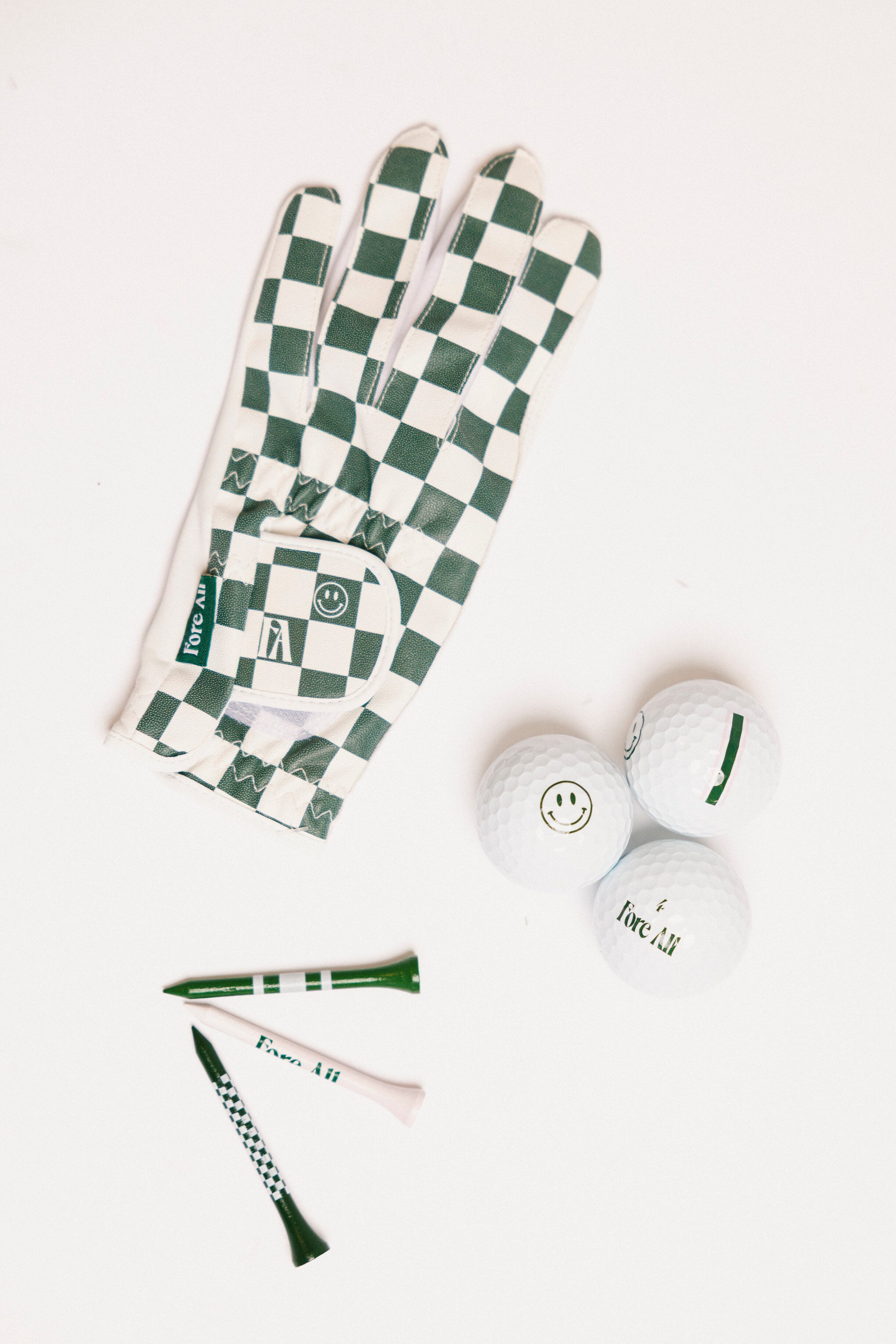 Check Me Out Glove - Green/White Checkered – foreall.com