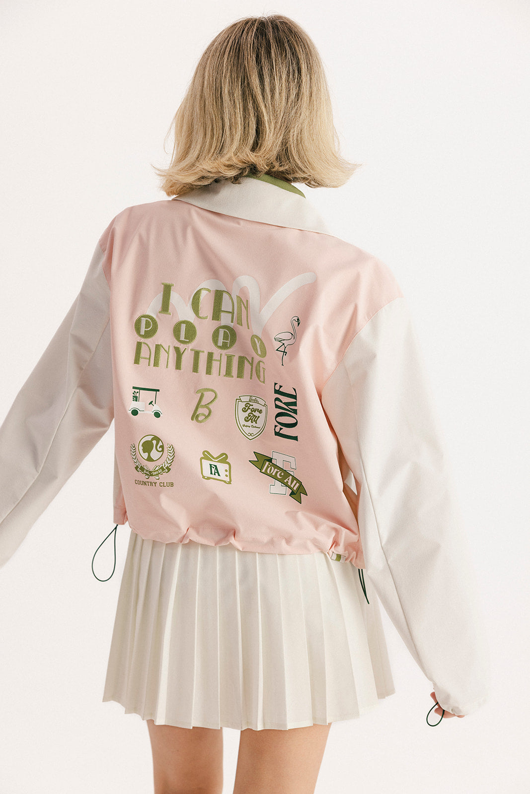 Anything Jacket - Pink/White – foreall.com