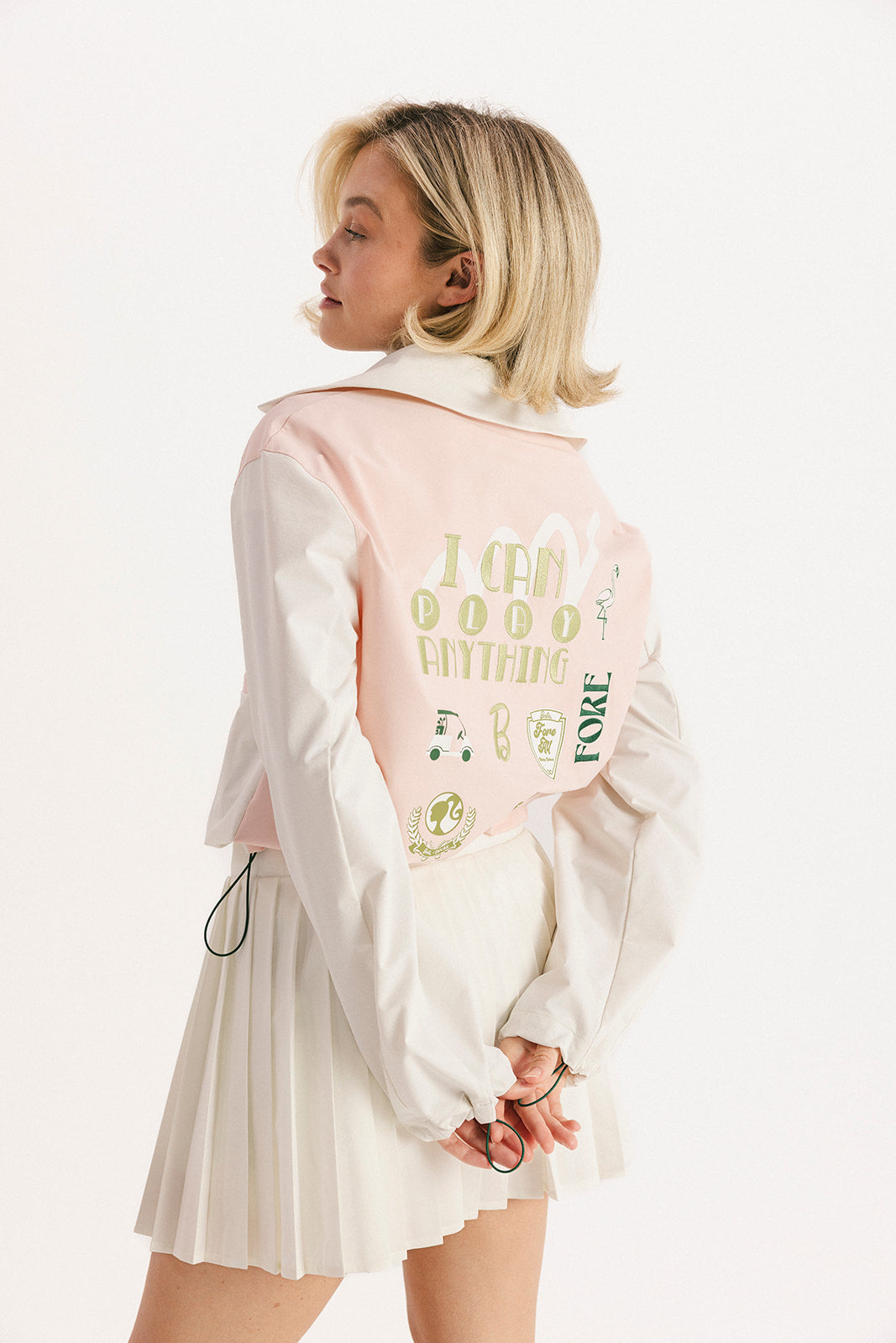 Anything Jacket - Pink/White