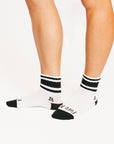 Retro Quarter Sock - Black