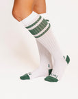 Retro Knee High Sock - Green