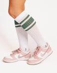 Retro Knee High Sock - Green