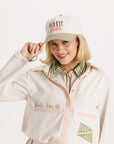 Golfie Barbie Hat - Putting Green/White
