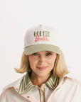 Golfie Barbie Hat - Putting Green/White