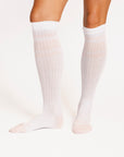 Retro Knee High Sock - Pink