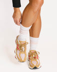 Retro Knee High Sock - Pink
