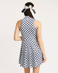Erin Dress - Indigo/White Checkered