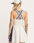 Taylor Dress - Indigo/White