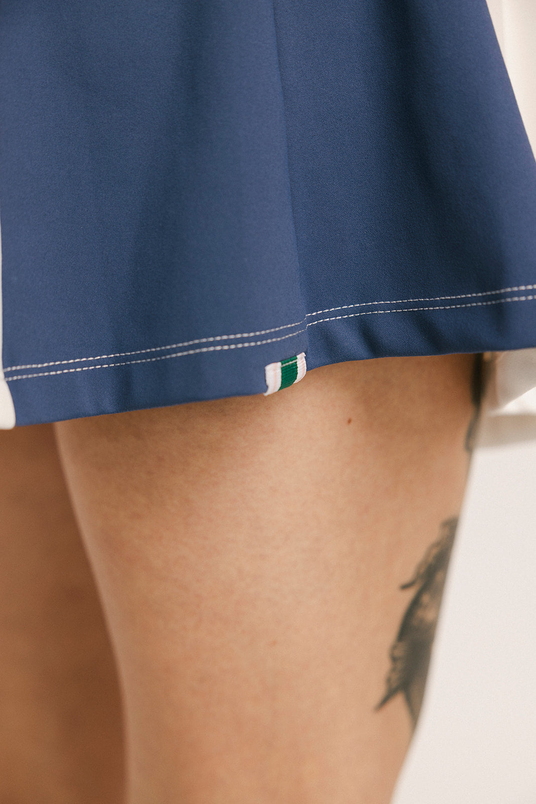 Taylor Dress - Indigo/White