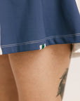 Taylor Dress - Indigo/White