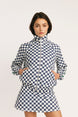 INDIGO/WHITE CHECKERED