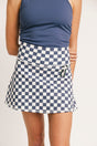 George Skirt - Indigo/White Checkered
