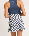 George Skirt - Indigo/White Checkered