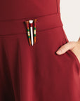 Jordan Dress - Wine