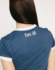 Ringer Tee - Girls Is Players Too Indigo