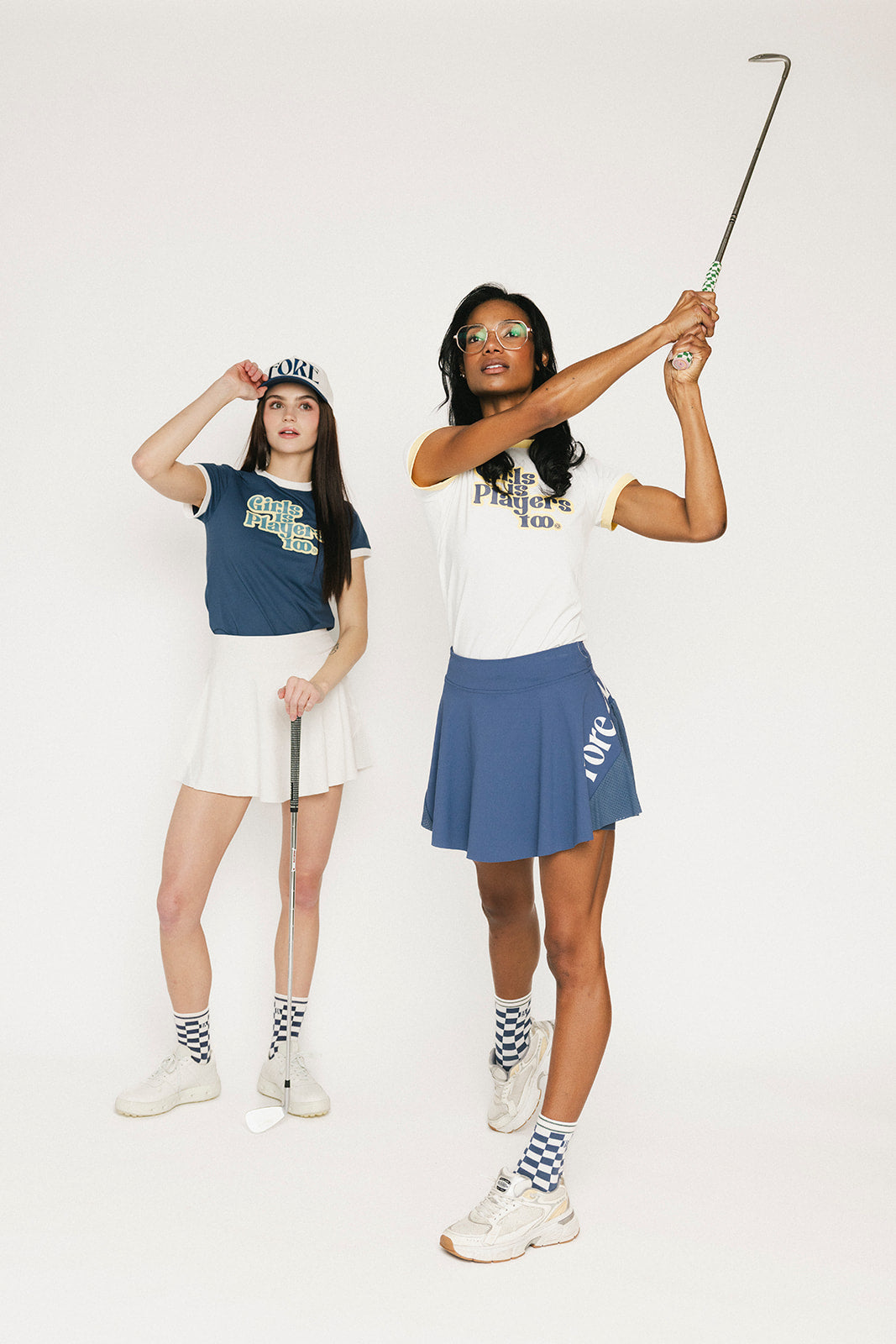 Ringer Tee - Girls Is Players Too Indigo