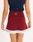 Stripe George Skirt - Wine/Heritage
