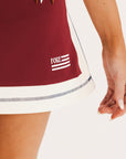 Stripe George Skirt - Wine/Heritage