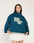 Diana Mock Neck Sweatshirt - Girls Is Players Too Indigo