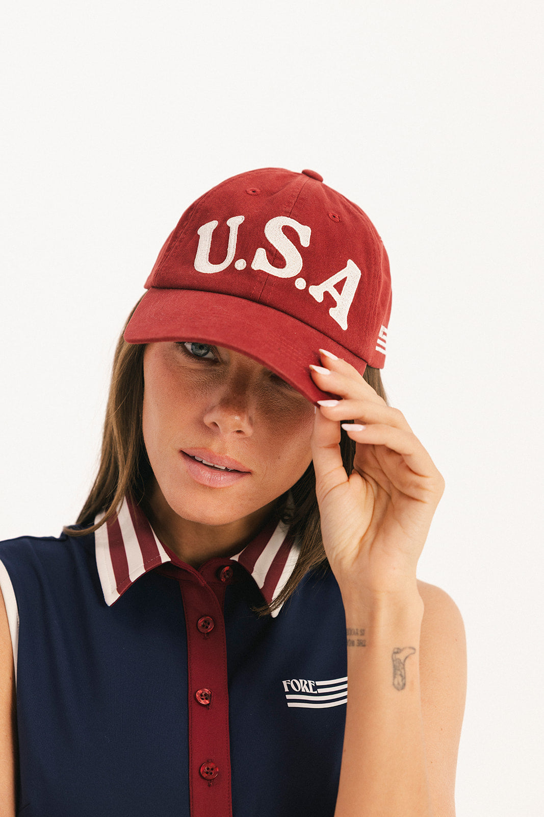 Usa Hat - Wine