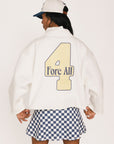 Diana Mock Neck Sweatshirt - Girls Is Players Too White