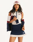 Stripe George Skirt - Midnight/Heritage