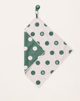Magnet Golf Towel - Green/White Pok-A-Dot