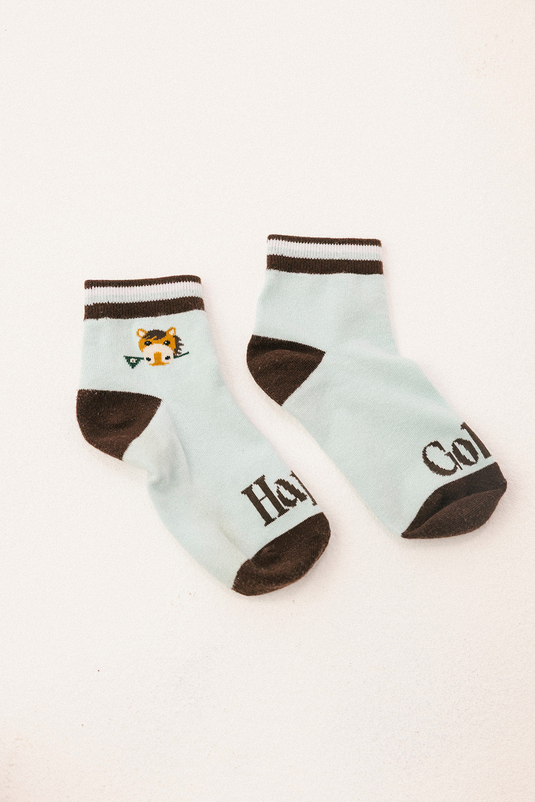 Happy Golfer Quarter Sock - Blue Sky Horse
