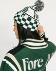Toques Beanie - Green/White Checkered
